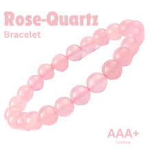 Load image into Gallery viewer, Love &amp; Emotional Healing - Rose Quartz Bracelet for compassion, softness, and heart-centered calm
