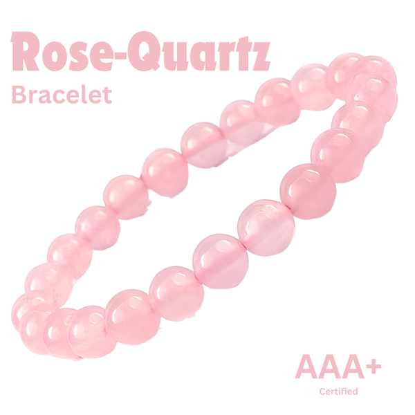 Original Rose Quartz Bracelet – Love, Compassion & Emotional Healing | Reiki & Feng Shui | Unisex