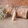 Sunstone Crystal Pendant – Healing Pencil Necklace for Vitality, Optimism & Confidence