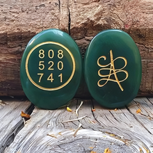 Load image into Gallery viewer, Green Jade Zibu Coin - Helps in Attracting Wealth, Prosperity, and Emotional Balance - Suitable for All
