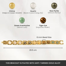 Load image into Gallery viewer, Golden color Plated Money Magnet Bracelet – Symbol of Wealth, Focus, and Success - Suitable for Daily Wear

