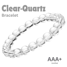 Load image into Gallery viewer, Pure Clear Quartz Crystal Bracelet: Clarity &amp; Focus for Both Men &amp; Women
