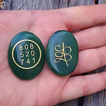 Load image into Gallery viewer, Green Jade Zibu Coin - Helps in Attracting Wealth, Prosperity, and Emotional Balance - Suitable for All
