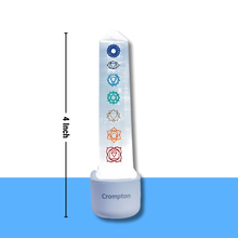 Load image into Gallery viewer, Natural 7 Chakra Selenite Crystal Lamp for Energy Healing, Chakra Balancing, and Spiritual Harmony
