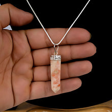 Load image into Gallery viewer, Sunstone Crystal Pendant – Healing Pencil Necklace for Vitality, Optimism &amp; Confidence
