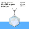 Opal Hexagon Pendant – Symbol of Spark, Hope, and Luxury – Perfect for Daily Wear