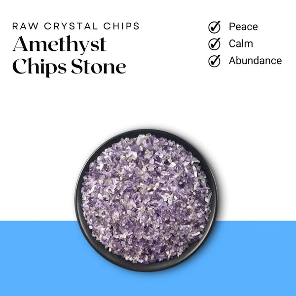 Amethyst Chips Stone – Symbol of Serenity, Wisdom, and Spiritual Protection – Perfect for Decoration