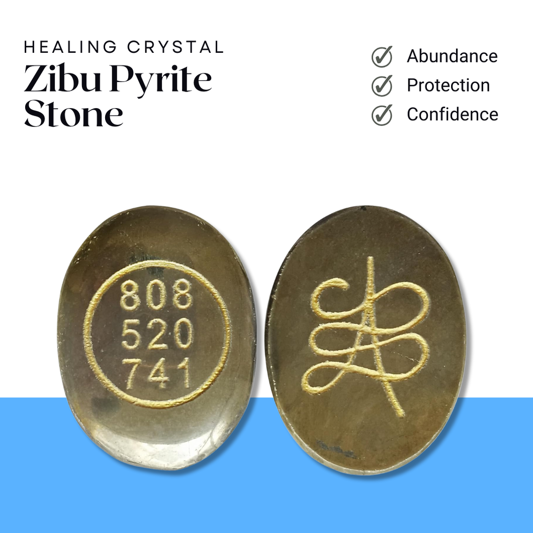 Pyrite Zibu Coin - Helps in Wealth, Protection, and Energy Amplification - Suitable for All