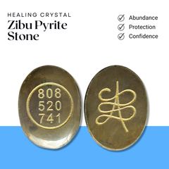Pyrite Zibu Coin - Helps in Wealth, Protection, and Energy Amplification - Suitable for All