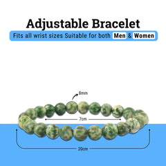 Tree Agate Healing Crystal Bracelet – Grounding Energy, Inner Peace & Spiritual Strength | Unisex Crystal Jewelry