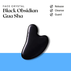 Black Obsidian Gua Sha – Symbol of Protection, Grounding, and Truth – Perfect for Skincare