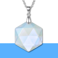 Opal Hexagon Pendant – Symbol of Spark, Hope, and Luxury – Perfect for Daily Wear