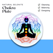 Load image into Gallery viewer, Natural Selenite Chakra Meditation Charging Plate for Energy Healing and Balance
