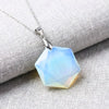 Opal Hexagon Pendant – Symbol of Spark, Hope, and Luxury – Perfect for Daily Wear