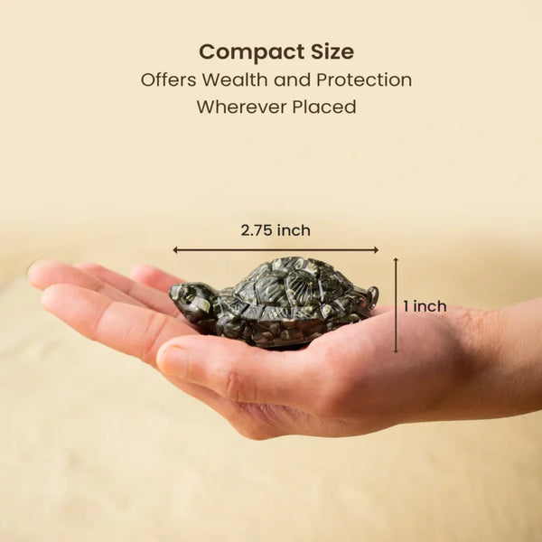 Pyrite Tortoise (Kachua) for Wealth, Business Growth & Energy Protection | Powerful Vastu Remedy for Office & Desk