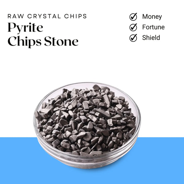 Pyrite Chips Stone – Symbol of Abundance, Confidence, and Protection – Perfect for Decoration