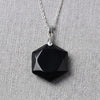 Black Tourmaline Hexagon Pendant – Symbol of Guarding, Grounding, and Shielding – Perfect for Daily Wear