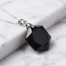 Load image into Gallery viewer, Black Tourmaline Hexagon Pendant – Symbol of Guarding, Grounding, and Shielding – Perfect for Daily Wear
