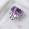 Amethyst Mini Handbag Pendant – Symbol of Peace, Intuition, and Rest – Perfect for Daily Wear