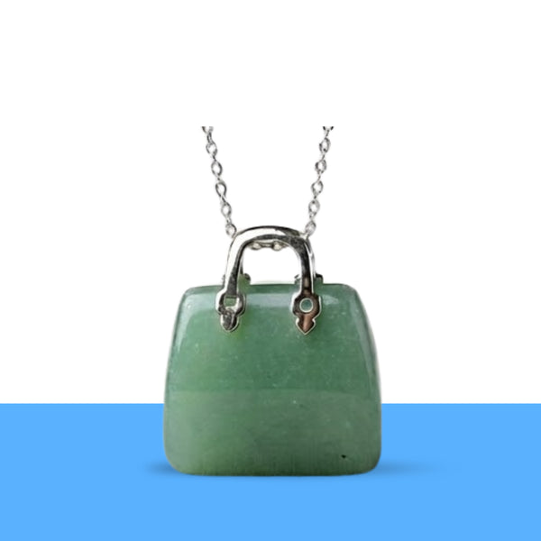 Green Jade Mini Handbag Pendant – Symbol of Luck, Longevity, and Harmony – Perfect for Daily Wear