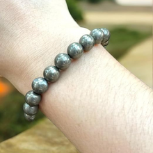 Load image into Gallery viewer, Pyrite Ring &amp; Pyrite Bracelet Set – Healing Stone Jewelry for Wealth &amp; Protection
