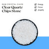 Clear Quartz Chips Stone – Symbol of Power, Amplification, and Healing – Perfect for Decoration
