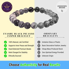 Load image into Gallery viewer, Black Picasso Jasper Bracelet - Helps in Grounding, Resilience, and Emotional Balance - Suitable for Unisex
