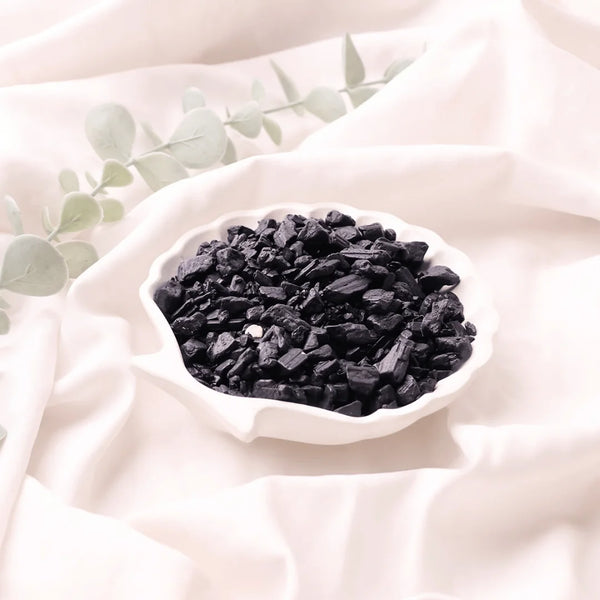 Black Tourmaline Chips Stone – Symbol of Protection, Grounding, and Purification – Perfect for Decoration