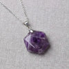 Amethyst Hexagon Pendant – Symbol of Peace, Intuition, and Rest – Perfect for Daily Wear