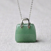 Load image into Gallery viewer, Green Jade Mini Handbag Pendant – Symbol of Luck, Longevity, and Harmony – Perfect for Daily Wear
