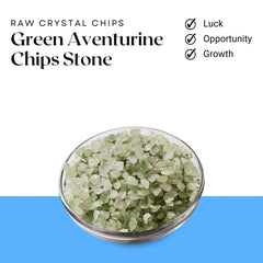Green Aventurine Chips Stone – Symbol of Opportunity, Prosperity, and Growth – Perfect for Decoration