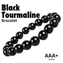 Load image into Gallery viewer, Protection &amp; Grounding - Black Tourmaline Bracelet for everyday clarity and calm
