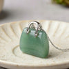 Green Jade Mini Handbag Pendant – Symbol of Luck, Longevity, and Harmony – Perfect for Daily Wear