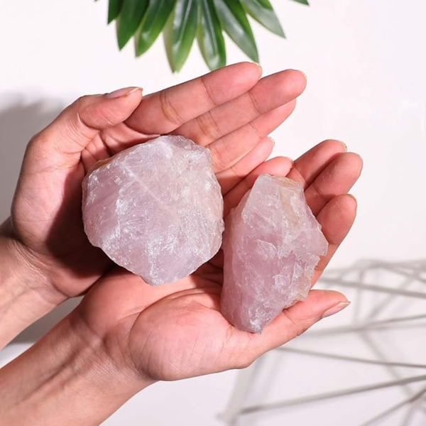 Raw Rose Quartz Stone - Helps in Love, Compassion, and Emotional Healing - Suitable for All