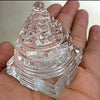 Original Sphatik Shree Yantra (Maha Meru Yantra) - Authentic Crystal for Enhancing Wealth, Prosperity, and Positive Energy