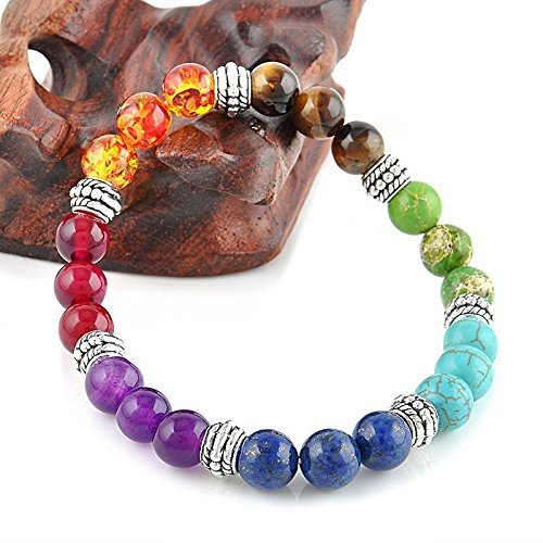 Combo 7 Chakra Healing Bracelet & 7 Chakra Crystal Tree Set - Wealth, Growth, Health and Peace
