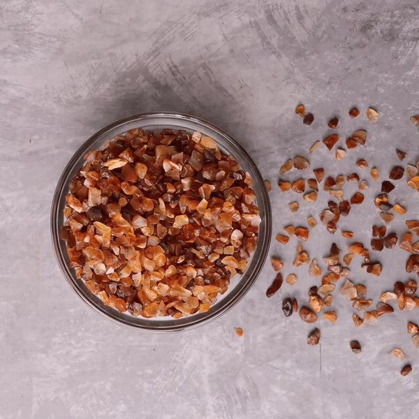 Red Carnelian Chips Stone – Symbol of Vitality, Motivation, and Creativity – Perfect for Decoration