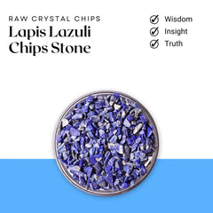 Lapis Lazuli Chips Stone – Symbol of Wisdom, Truth, and Royal Protection – Perfect for Decoration