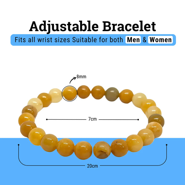 Yellow Aventurine Bracelet – Healing Crystal Jewellery for Confidence, Prosperity & Emotional Balance