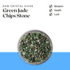 Green Jade Chips Stone – Symbol of Prosperity, Longevity, and Serenity – Perfect for Decoration