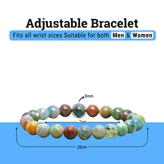 Indian Agate Bracelet – Healing Stone Jewelry for Grounding, Protection & Emotional Balance
