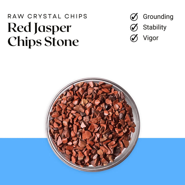 Red Jasper Chips Stone – Symbol of Strength, Stability, and Grounding Energy – Perfect for Decoration
