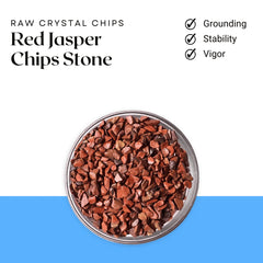Red Jasper Chips Stone – Symbol of Strength, Stability, and Grounding Energy – Perfect for Decoration