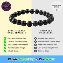 Load image into Gallery viewer, Black Onyx Bracelet - Helps in Strength, Protection, and Focus - Suitable for Unisex
