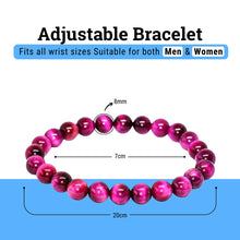Load image into Gallery viewer, Pink Tiger Eye Bracelet – Symbol of Love, Motivation, and Emotional Strength – Perfect for Daily Wear
