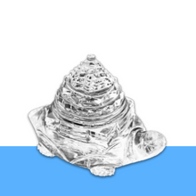 Load image into Gallery viewer, Sphatik Shree Yantra Turtle - AAA Grade Clear Quartz Crystal for Meditation &amp; Pooja (20-25g) - Certified
