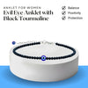 Pack of 2- Evil Eye Anklet with Black Tourmaline – Symbol of Ultimate Protection, Grounding, and Shielding – Nazar Suraksha Combo