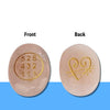 Rose Quartz Healing Coin with Zibu Symbol – Healing Crystal for Love, Compassion & Emotional Balance