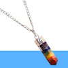 7 Chakra Stone Pendant – Healing Pencil Necklace for Energy Balance & Spiritual Growth