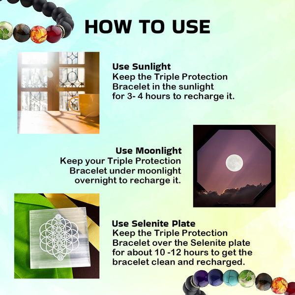 Certified 7 Chakra Crystal Bracelet with Black Obsidian – Energy Healing & Spiritual Balance | Unisex